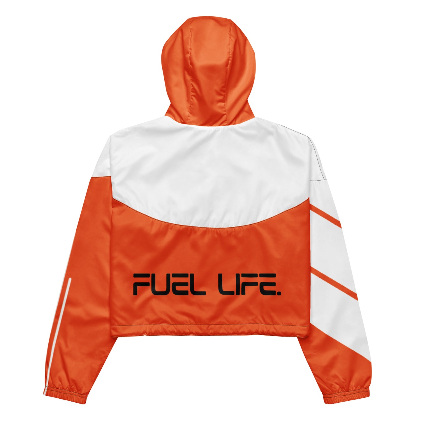 Fuel Life Cropped Windbreaker - Orange