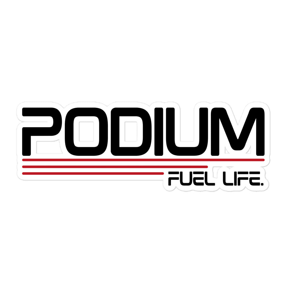 Podium Fuel Life Stickers